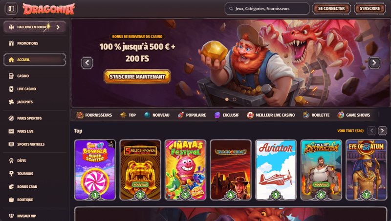 Découvrez les avantages de Dragonia Casino à France Découvrez les avantages de Dragonia Casino à France